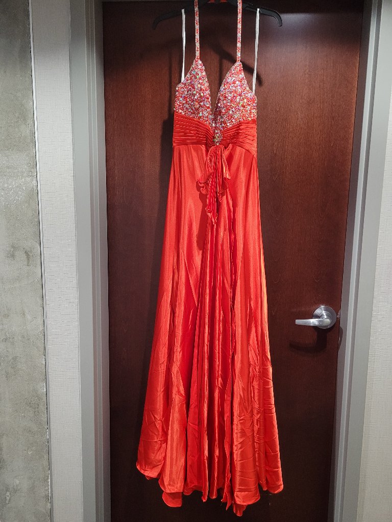 Tiffany Designs 16546 Size 8 Red Prom Dress